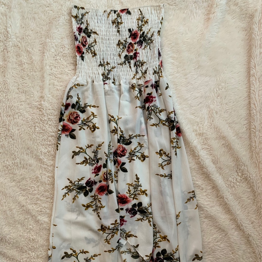High-Low Strapless Dress